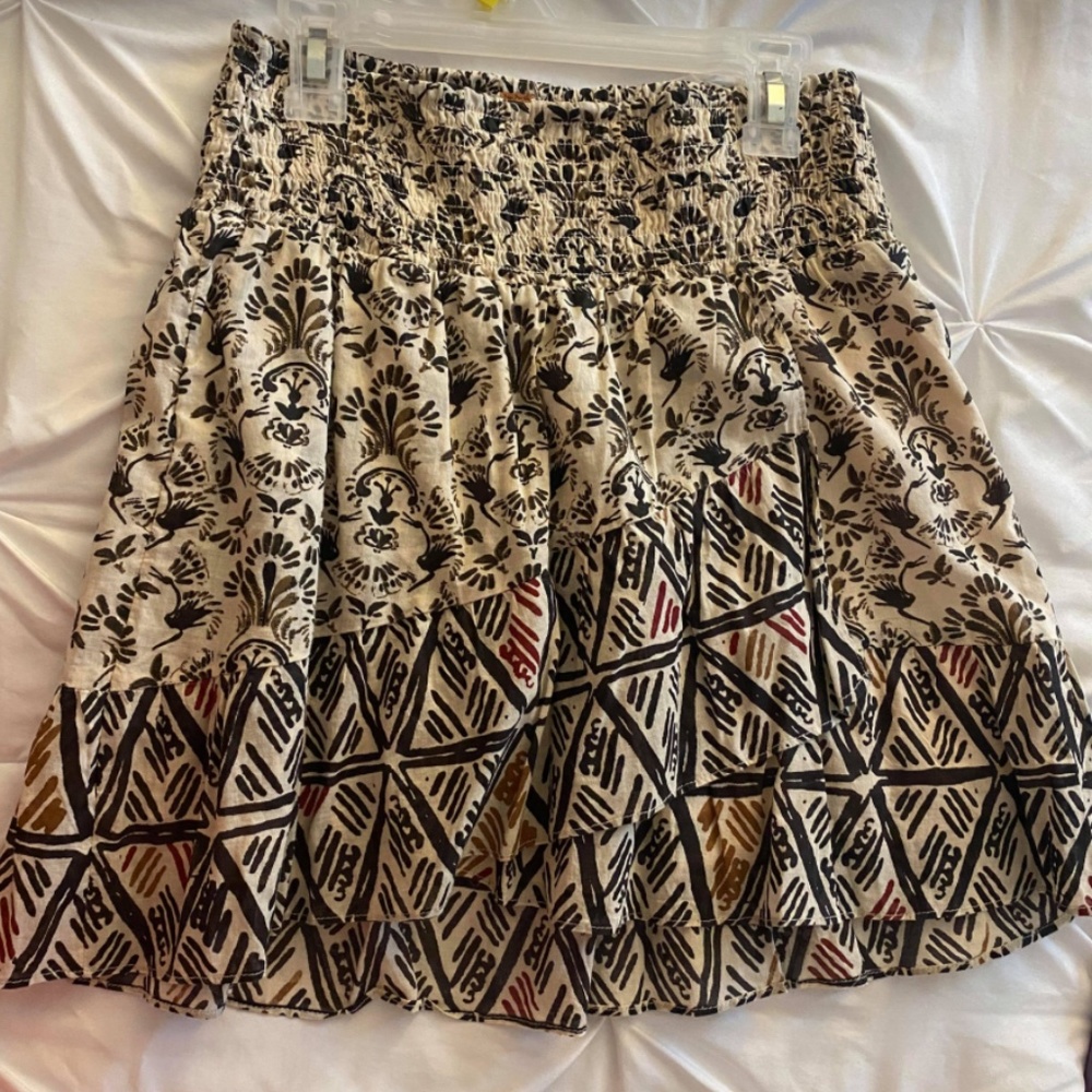 Free people small pattern mini skirt